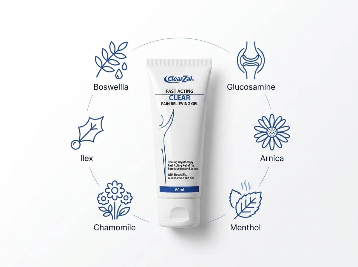 Gel Frío ClearZal – Alivio Rápido para Músculos y Articulaciones 60ml
